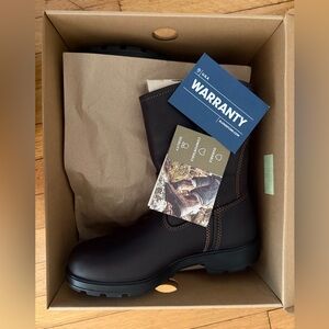 Blundstone Originals Rigger Boot 2528, Dark Brown Leather Boot, size US Womens 7